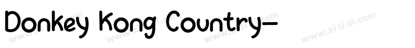 Donkey Kong Country字体转换